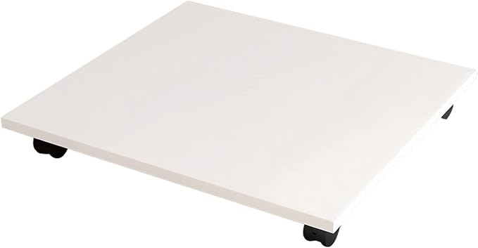 Printer Shelf Stand Under Desk Printer Stand with 4 Caster Wheels Office Movable Printer Copier Stand CPU Holder White Rolling Plant Rack Tray Printer Carts & Stands