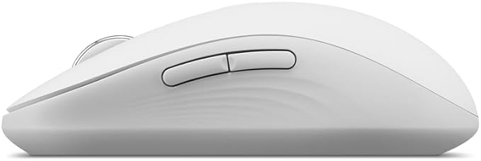 Lenovo Yoga Bluetooth Silent Mouse, 3 Level DPI Adjustment, 36 Month Battery Life, Bluetooth 5.3, 3 Device Paring, Whisper Quiet, Programmable Buttons, Smooth Finish, Seashell