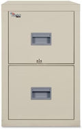 FireKing Patriot 2P1825-CPA Insulated UL Class 350 one-Hour Fire Rated Vertical Filing Cabinet with 2 Drawers, Deep Letter or Legal Size, 25-1/16" Length x 17-3/4" Width x 27-3/4" Height, Parchment