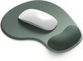 Office Mousepad with Gel Wrist Support - Ergonomic Gaming Desktop Mouse Pad Wrist Rest - Design Gamepad Mat Rubber Base for Laptop Computer -Silicone Non-Slip Special-Textured Surface (04SageGreen)