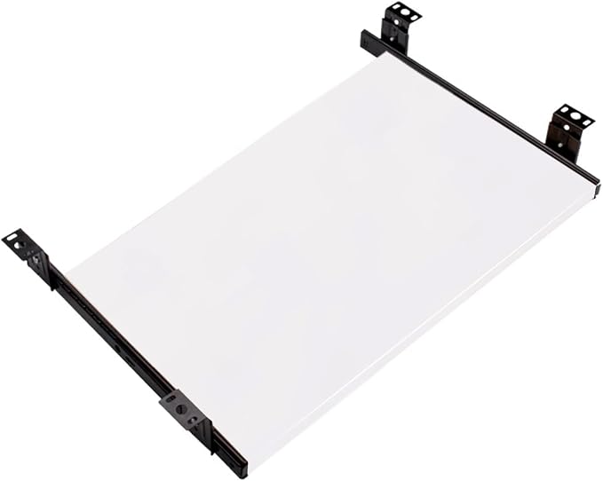 Under Desk Keyboard Tray Slide Out Height Adjustable 21/24/27x 10 Inch Pull Out Platform Computer Drawer Suitable for Office(E,70x27cm)