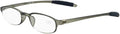 Lightweight Gray Reading Glasses,Flexible(Memory Plastic) Readers, Men and Women 1.00