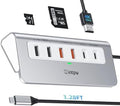 intpw USB C Hub, P9 PRO USB C Hub Multiport Adapter with 4K HDMI, PD 100W, Type-C & 2 USB A 3.2 10Gbps, 2 USB A 2.0, SD/TF Card Reader, Aluminum USB Hub for Laptop, iPhone 17 Series, MacBook, iPad