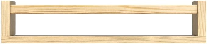 Forbena Natural Wood Nursery Bookshelves for Wall, 24 Inches Long Floating Book Shelves, Wall Mounted Bookcase for Baby Teen Girl Boy Kids Room Bedroom, Playroom Organizer, Bathroom Decor (4-Pack)