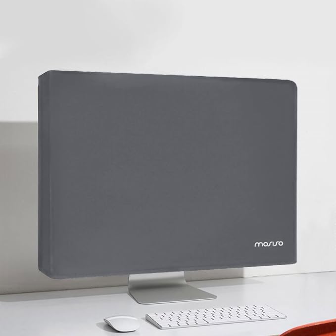 MOSISO Monitor Dust Cover 32, 33, 34, 35 inch Anti-Static Dustproof LCD/LED/HD Panel Case Computer Screen Protective Sleeve Compatible with 32-34 inch PC, Desktop and TV, Space Gray