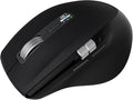 INFINMIND Wireless Bluetooth Side Scroll Mouse with Multi-Device, Ergonomic Computer Mice with Smart Flying Scroll, Quiet Click 4-Level DPI for Computer, Laptop, iPad, Tablet, MacBook (Black)