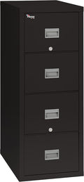 FireKing Patriot Vertical 4 Drawer Legal & Letter Fire Safe File Cabinet, Key Lock, 1 Hour Fire Rated UL Rated & Water Resistant, USA Made, Black
