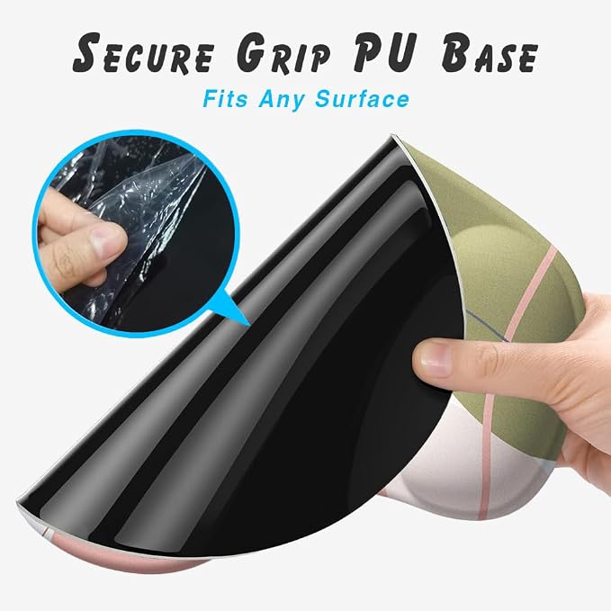 Office Mousepad with Gel Wrist Support - Ergonomic Gaming Desktop Mouse Pad Wrist Rest - Design Gamepad Mat Rubber Base for Laptop Computer -Silicone Non-Slip Special-Textured Surface (14Lily)