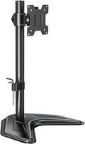 MOUNTUP Single Monitor Stands, Freestanding VESA Monitor Desk Mount fits 13'' to 32'' Computer Screen with Height Adjustable, Swivel, Tilt, Rotation, 17.6 lbs Load, For Home Office, VESA 75x75/100x100