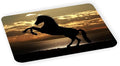 Gold Sunset with Horse Silhouettte - Ultra Thin Non-Slip Mouse Pad Mousepad for use with Laptops, Macbooks, Travel