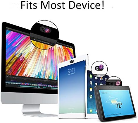 Webcam Cover Slide 3 Packs Ultra-Thin Camera Covers for Computer Laptop Desktop Smartphone to Protect Your Privacy and Security, Rose Black