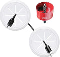 2 Pack TV Wire Hider for Wall, 1.97 Inch (50mm Hole) Cord Hider in Wall Cable Management Kit, Includes 2 Pass Throughs and 1 Hole Saw Drill Attachment Easy to Install