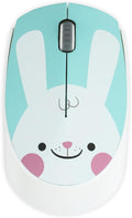 3C Light 2.4GHz Wireless Cute Silent Portable Optical Mouse - 3 Adjustable DPI for Laptop, Desktop PC (Rabbit)