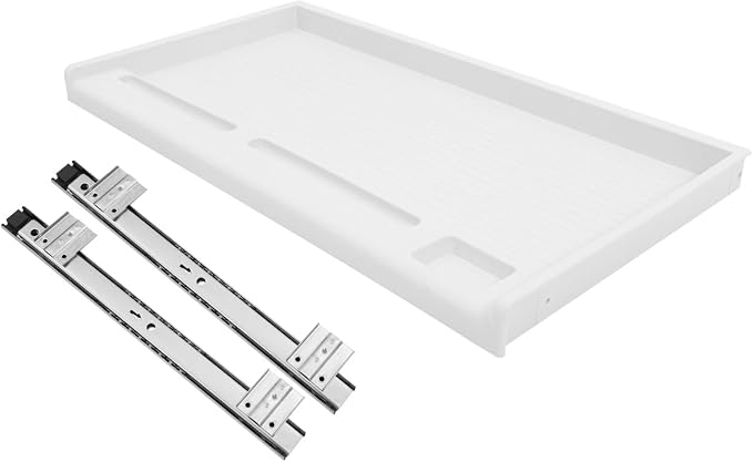 jojofuny 1 Set of Keyboard Tray Under Desk, Keyboard Sliding Tray Under Desk, Keyboard Drawer Slide Tray, Keyboard Shelf, for Home and Office