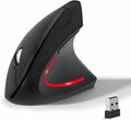 Wireless Ergonomic Mouse, 2.4G Wireless Vertical Ergo Mouse, 800/1200/1600 Adjustable DPI,6 Buttons Ergonomic Mouse for Laptop/MacBook/PC/Desktop-Black