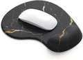 Office Mousepad with Gel Wrist Support - Ergonomic Gaming Desktop Mouse Pad Wrist Rest - Design Gamepad Mat Rubber Base for Laptop Computer -Silicone Non-Slip Special-Textured Surface (15MarbleB)