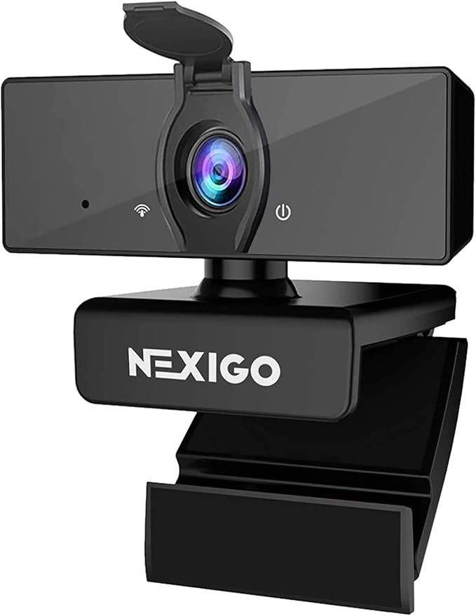 NexiGo N660 1080P Business Webcam, Dual Microphone & Privacy Cover, USB FHD Web Computer Camera, Plug and Play, for Zoom/Skype/Teams/Webex, Laptop MAC PC Desktop