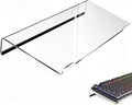 Keyboard Stand for Desk, 17 Inch Clear Ergonomic Keyboard Riser with Anti-Slip Silicone Strips, Sturdy Computer Keyboard Lift for Office Home Gaming Typing