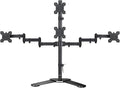 Suptek Quad LED LCD Monitor Stand up Free-Standing Desk Stand Extra Tall 31.5" Pole Heavy Duty Fully Adjustable Mount for 4 (3+1) / Four Screens up to 27 inch (ML6864)