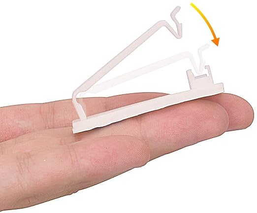 SOULWIT® 50 x Self-Adhesive Cable Management Clips for USB Cable TV, Charger, Audio, Wire Clamp for Table, Car, Office, Home
