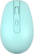 Rii Wireless Mouse RM700 2.4G Silent Mouse with USB Nano Receiver for Laptop,PC,Mac,Chromebook,Windows (Light Cyan)