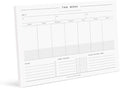 Bliss Collections Weekly Planning Pad, To Do List Notebook - Undated Tear-Off Sheets Notepad - Work Calendar, Organizer, Scheduler for Goals, Tasks - Minimalist, 8.5" x 11", 50 Sheets