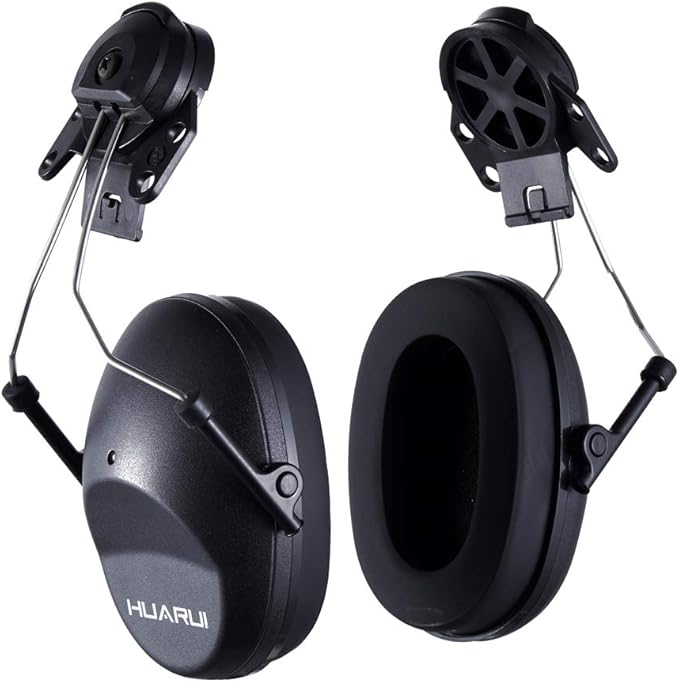 Noise Cancelling Helmet Attachable Ear Muffs Blocking Sound Reduction Ear Protection for Construction Site,Adaptors