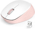 LeadsaiL Wireless Mouse, 2.4G Silent, USB, 3 Buttons, 1600 DPI, White, Ambidextrous, 5m Range, 1 AA Battery, Windows 10/8/7/Mac/Linux Compatible