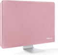 MOSISO Monitor Dust Cover 22, 23, 24, 25 inch Anti-Static Dustproof LCD/LED/HD Panel Case Computer Screen Protective Sleeve Compatible with iMac 24 inch, 22-25 inch PC, Desktop and TV, Pink