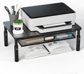 Desktop Printer Stand with Drawer,Desk Organizer for Home Office,Printer,Fax Machine,Scanner,Latop,14.57"x9.25" Black