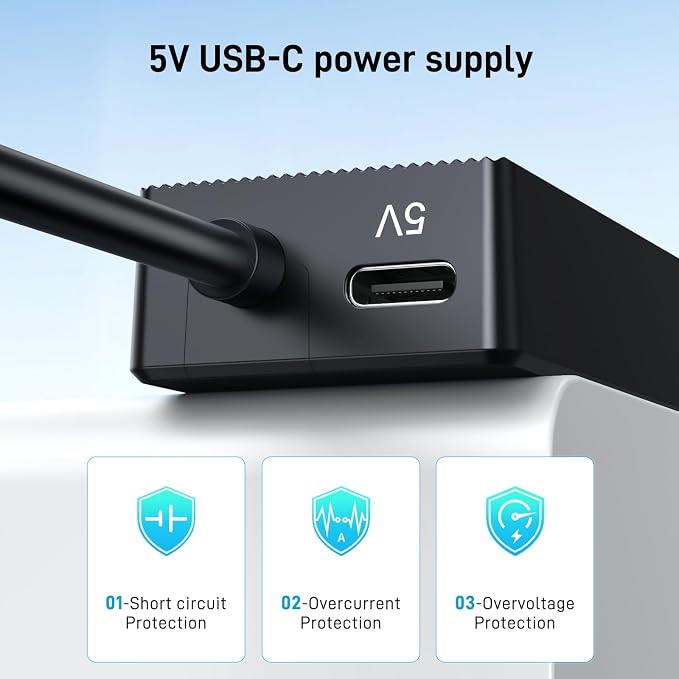 USB 3.0 Hub Long Cable 10FT, 4 Port USB Extension Data Cable USB Dock Extender for Desktop PC Laptop Mac, Windows, 5Gbps