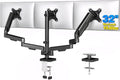 Triple Monitor Desk Mount Stand for 17"-32" Screens, Extra Tall & Long Desk Mount Hold up to 19.8lbs Each, Three Display Arm for Working Gaming with Tilt Swivel Rotation, VESA 75/100mm