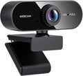 1080P Webcam for PC/Laptop, USB Webcam with Microphone, Noise Cancellation, Support Beauty, Plug & Play with Auto Light Correction for Video Calls, Live Streaming Gaming & Online Meetings