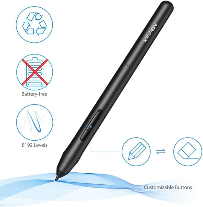 Drawing Tablet XPPen G430S OSU, Graphic Drawing Tablet with 8192 Levels Pressure Battery-Free Stylus, 4 x 3 inch Ultrathin, for OSU Game, Online Teaching Compatible with Window/Mac Black