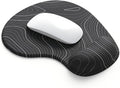 Office Mousepad with Gel Wrist Support - Ergonomic Gaming Desktop Mouse Pad Wrist Rest - Design Gamepad Mat Rubber Base for Laptop Computer -Silicone Non-Slip Special-Textured Surface (15DigitalT)