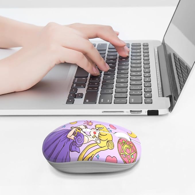 JUHOO Wireless Mouse with Nano Receiver for PC, Laptop, Notebook, Computer, MacBook, Less Noise, Portable Mobile Optical Mice
