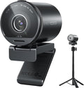 EMEET SmartCam S800-4K Webcam with Tripod for Streaming, Sony 1/2'' Sensor, Supports HDR, PDAF&TOF Dual-autofocus, 1080P@60FPS, Adjustable Heights with 360° Swivel Head, Perfect for Live Streaming