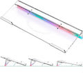 Ergonomic Computer Keyboard Stand - Adjustable Keyboard Riser Tilt Clear Acrylic Keyboard Tray Non-Slip Elevated Typing Key Board Holder Lift for Home Office Desk Accessories