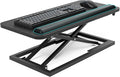 Standing Keyboard and Mouse Stand, Adjustable Height Keyboard Tray and Keyboard Riser for Desk,for Ergonomic Sit Stand Workstations with Wrist Rest、Laptop Desk 26.7 x 11.7 Inch (Black)