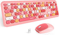 MOFII Wireless Keyboard and Mouse Combo Silent, Slim Compact 2.4G USB Full Size , Cute 110 Keys Keyboard for PC, Notebook, MacBook, Tablet, Laptop, Windows System