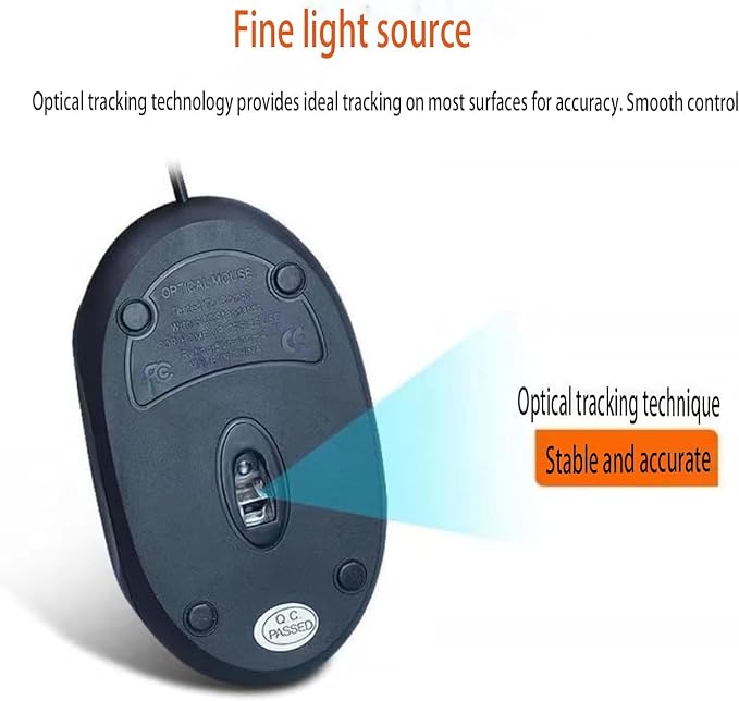 Guiheng 10 Pack Wired Mini Optical Mouse Computer Mouse Ergonomic Mouse with USB Mouse for Laptop PC Desktop mice Compatible with Windows Linux Mac fit for Office Business Home,Kids（Black）