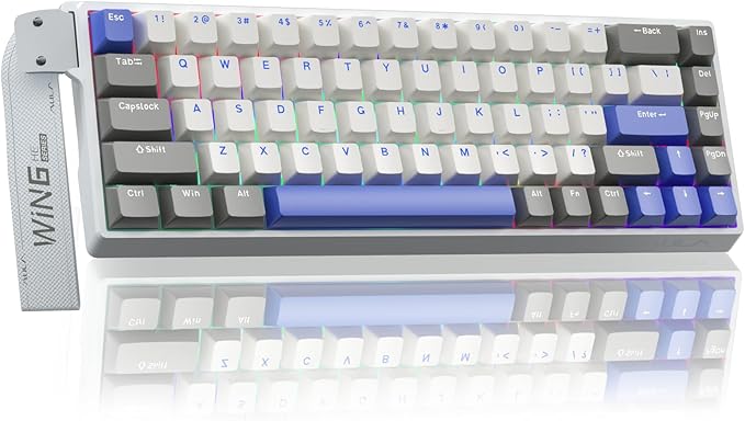 AULA WIN68 HE MAX - Hall Effect Gaming Keyboard with Magnetic Switch, Adjustable Actuation Fast Trigger Mode, 8KHz Polling Rate, RGB Backlit Wired Mechanical Gaming Keyboard 60 Percent Compact Design