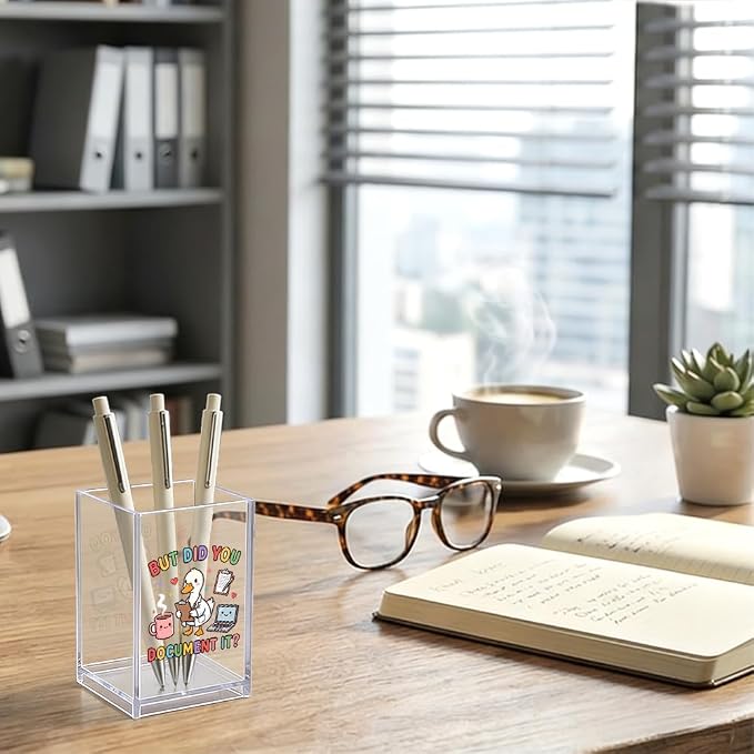But Did You Document It Acrylic Pencil Holder, Cute Goose Nurse