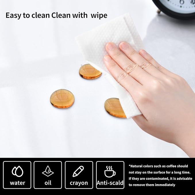 Clear Desk Mat, Non-Slip PVC Desk Protector Mat with Round Edge, Heat Resistant & Waterproof Clear Desk Writing Mat for Home and Office (23.6"*11.8")