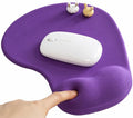 Office Mousepad with Gel Wrist Support - Ergonomic Gaming Desktop Mouse Pad Wrist Rest - Design Gamepad Mat Rubber Base for Laptop Computer -Silicone Non-Slip Special-Textured Surface (07Purple)