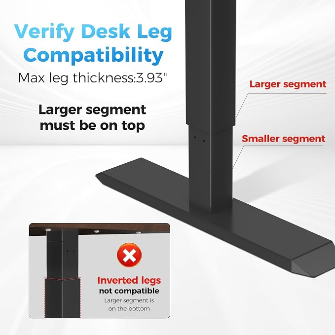 Suptek Clamp-on Desk or Desk Leg PC Mount,Adjustable Height and Width,CPU Under Desk Table Beam PC Mount Bracket Computer Tower Wall and Under Counter Holder