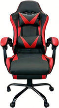 Gaming Chair, Ergonomic Computer Chair with Footrest and Lumbar Support, Height Adjustable Video Game Chair with 360° Swivel Seat and Headrest for Office, Home, Streaming and Gaming (Red)