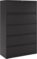 Lorell Telescoping Suspension Lateral Files - 5-Drawer