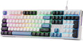 Redragon K668 Wired Gasket RGB Gaming Keyboard, 108 Keys Mechanical Keyboard w/Extra 4 Hotkeys, Upgraded Hot-swappable Socket, Sound Absorbing Foam, Mixed Color Keycaps, Custom Linear Switch