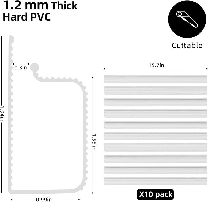 YECAYE 157in Cable Management, Cord Organizer,Easy Install Self-Adhesive Cable Organizer,Cord Management, Desk Wire Holder for Office Organization,Child and Pet Proofing, White